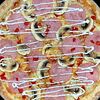 Фото к позиции меню Пицца Ветчина и грибы с сырным бортиком