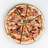 Фото к позиции меню Пицца с прошутто и оливками