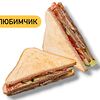 Фото к позиции меню Двойной сэндвич с пикантной курочкой