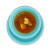 Фото к позиции меню Средиземноморский рыбный суп Какавья с сёмгой