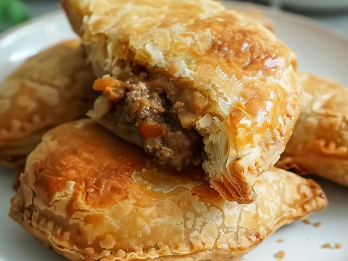 Beignets aller-retour à la viande hachée