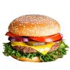 Фото к позиции меню Бургер с сочной котлетой из говядины