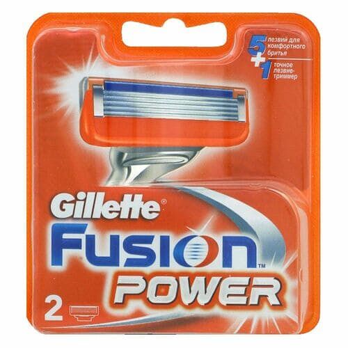 Сменные кассеты для бритья Gillette Fusion 2 штуки