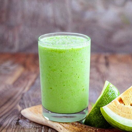 Lime In a melon smoothie