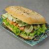 Фото к позиции меню Big сэндвич с лососем