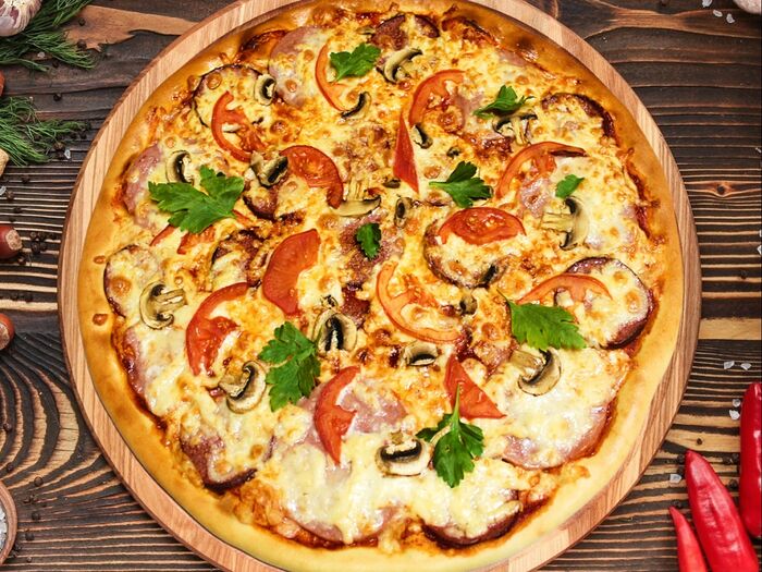 Пицца Италия с грибами
