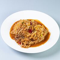 Квашеная капуста с рисовой лапшой