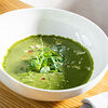 Фото к позиции меню Крем-суп с зеленым горошком и шпинатом