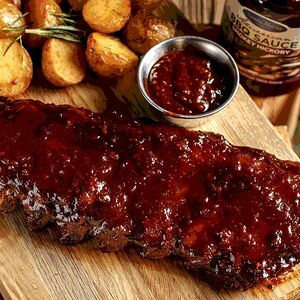 Рёбра BBQ в соусе Jack Daniels