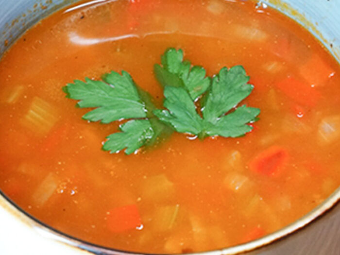 Острый суп с фасолью
