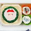 Фото к позиции меню Набор бенто-торт и 2 капкейка Дед Мороз