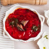 Фирменный борщ. Branded borscht