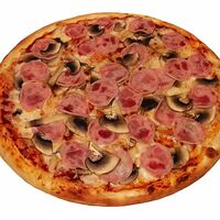 Пицца Ветчина и грибы: ветчина,шампиньоны,моцарелла