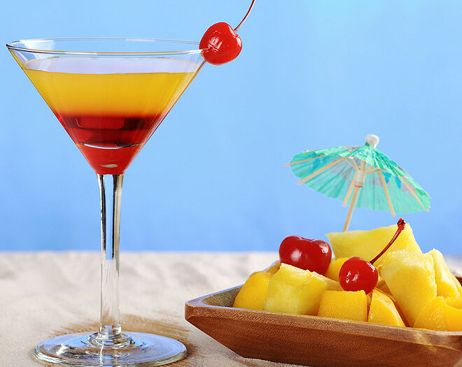 Cocktail de fruits alcoolisé