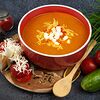 Фото к позиции меню Крем-суп из копченых томатов