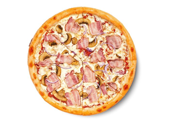 Пицца Дон бекон на толстом тесте