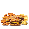 Фото к позиции меню Комбо на троих с Двойным Чизбургером