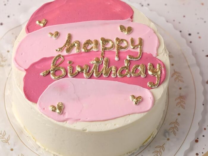 Бенто торт М Happy birthday Молочная девочка