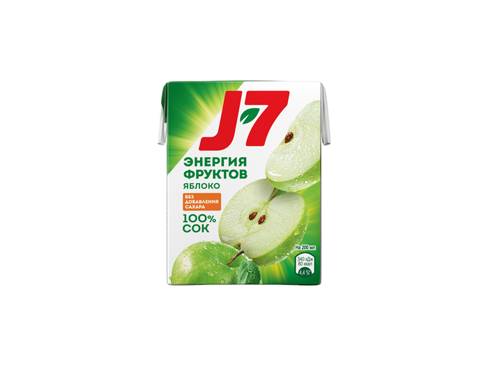 Сок J7 яблочный 0,2 л