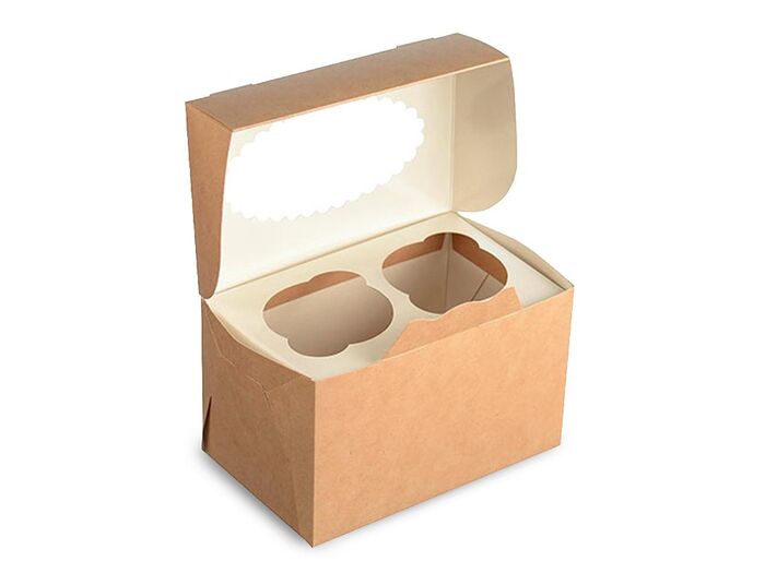 Коробка для капкейков с окошком