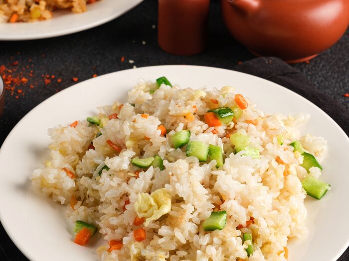212. Жареный рис с овощами