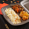 Фото к позиции меню Китайка-сет с рисом, свининой с ананасам и свининой с перцем