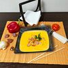 Фото к позиции меню Сливочный крем-суп с креветками