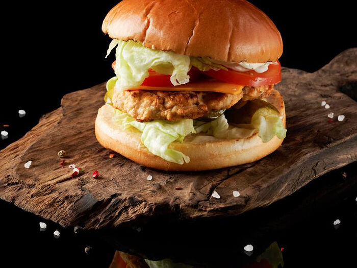 Burger -kebab с курицей