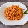 Фото к позиции меню Макароны спагетти в томатном соусе