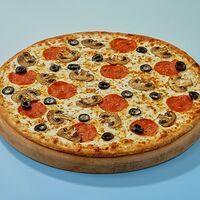 Пицца «Альфредо» на тонком тесте 30 см
