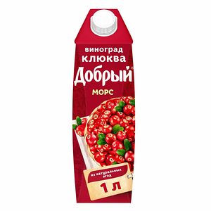 Морс Добрый из клюквы и винoграда