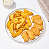 Фото к позиции меню Наггетсы куриные с картофелем по-деревенски S