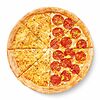 Фото к позиции меню Пицца Половинки на толстом тесте