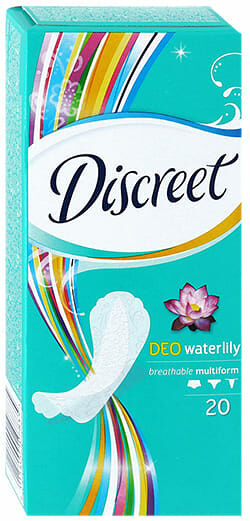 Прокладки ежедневные deo water lily sing Discreet 20 штук