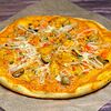 Фото к позиции меню Пицца с кальмаром и мидиями