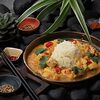 Фото к позиции меню Тайский рис с курицей и ананасами с соусом Манго-Чили