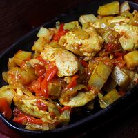 Жаркое с курой