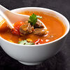 Фото к позиции меню Томатный суп с говядиной
