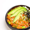 Фото к позиции меню Рис с лососем и авокадо