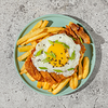 Фото к позиции меню Кацудон с цыпленком и картофелем