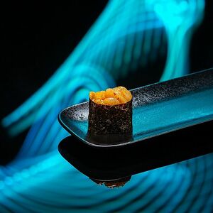 Спайси хотате суши Spicy hotate sushi