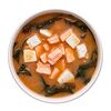 Фото к позиции меню Мисо-суп с лососем и тофу