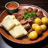 Фото к позиции меню Чеченский хинкал с сушеной колбасой