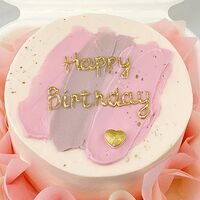 Бенто-торт Шоколадный Happy Birthday розовый