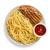 Фото к позиции меню Куриное филе со спагетти