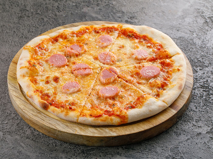 Мини-пицца с сосисками