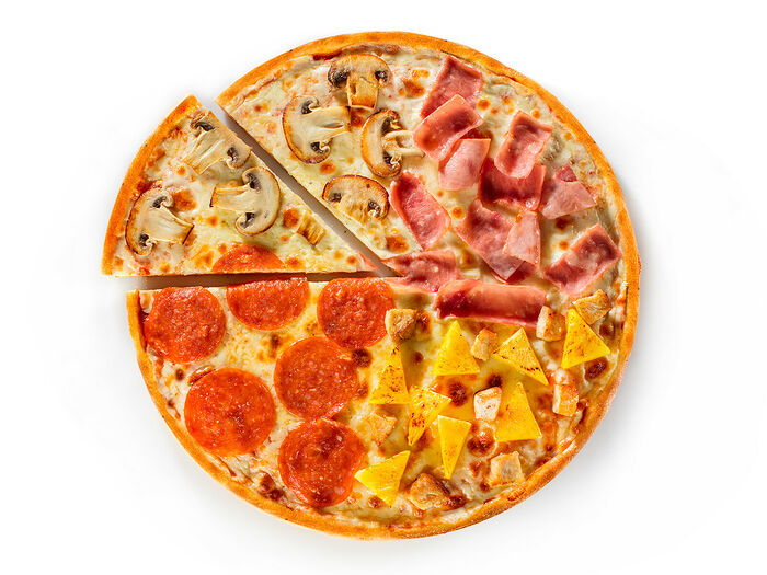 Пицца Четыре сезона 40 см на тонк. тесте