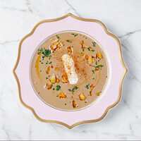 Крем-суп с белыми грибами и зеленью