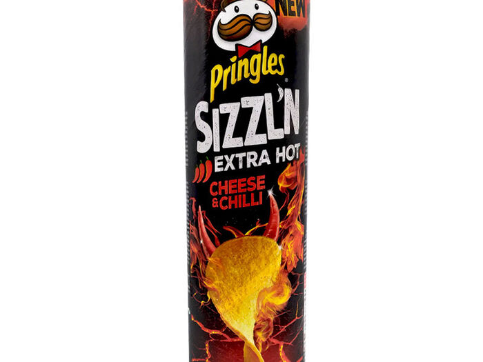 Pringles Sizzlin Xtra Hot Cheese & Chili