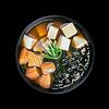 Фото к позиции меню Мисо-суп с лососем и тофу